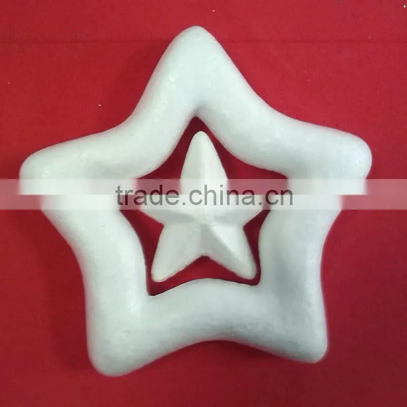 YIWU hollow plastic christmas star/styrofoam star for christmas decoration