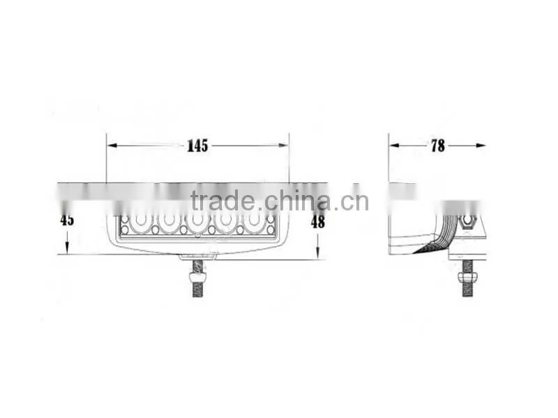 Hot sale IP67 10-30v LED Driving Light 15w LED Truck Light 12v LED Work Light For Cars