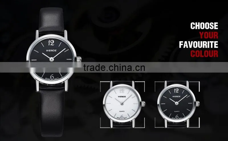 WEIDE 2015 Lady Vogue Leather Sapphire crystal Watches prices
