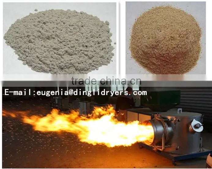 rotary drum dryer machine for biomass fuel with hot air heater