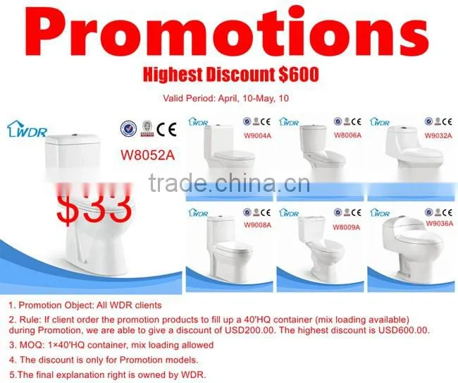 Ceramic promotion chinese building material sanitary wares wc toilet