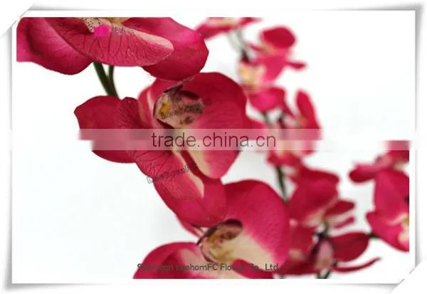 Plastic Fabric Orchid Flower Decorative Artificial Flower