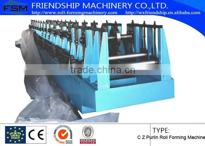 Hot sale Automatic Steel Structure C Z Purlin Roll Forming Machine