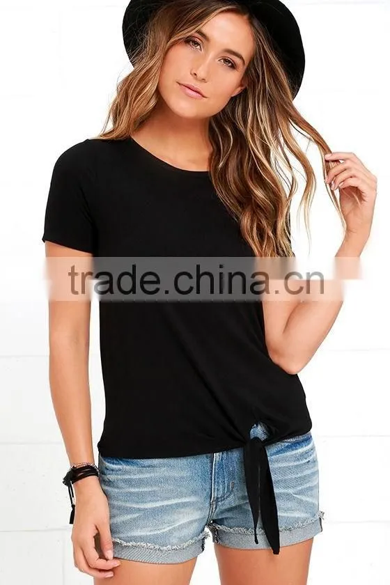 China wholesale cheap shirts designs fashion black shirts for women