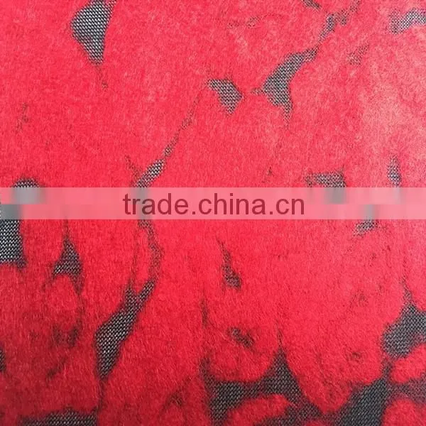 polyester acrylic wool blended knitting fabric with holes supplier