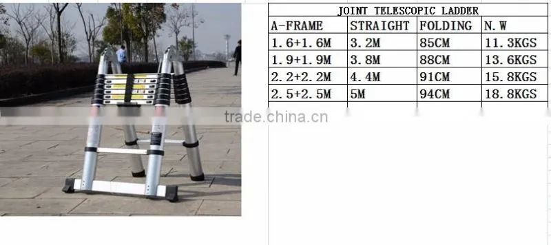 European safety standard 2.6m telescoping ladder