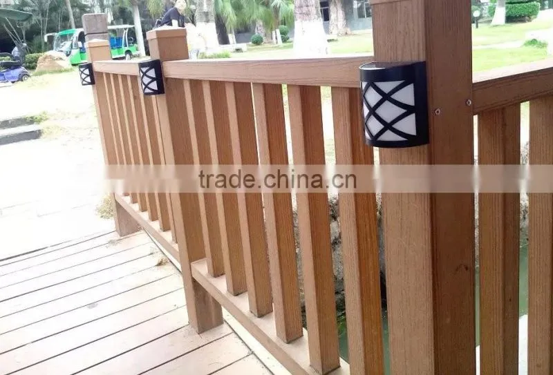 ABS PC waterproof black Solar energy charging solar light for garden street courtyard