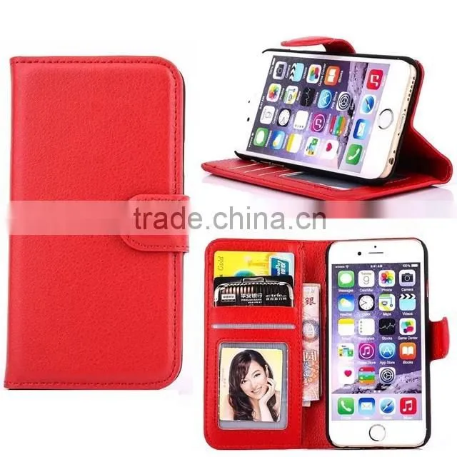 Photo album leather low price china mobile phone leather case for iphone 6