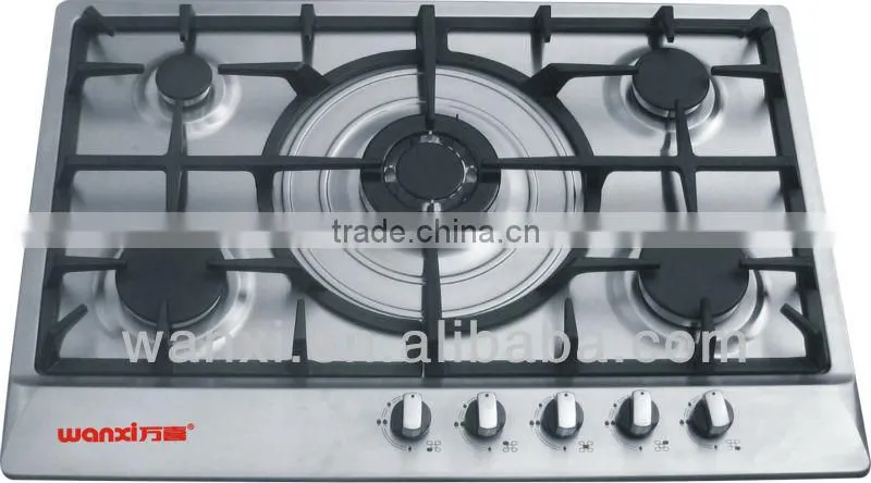 5-burner bulit-in gas cooker