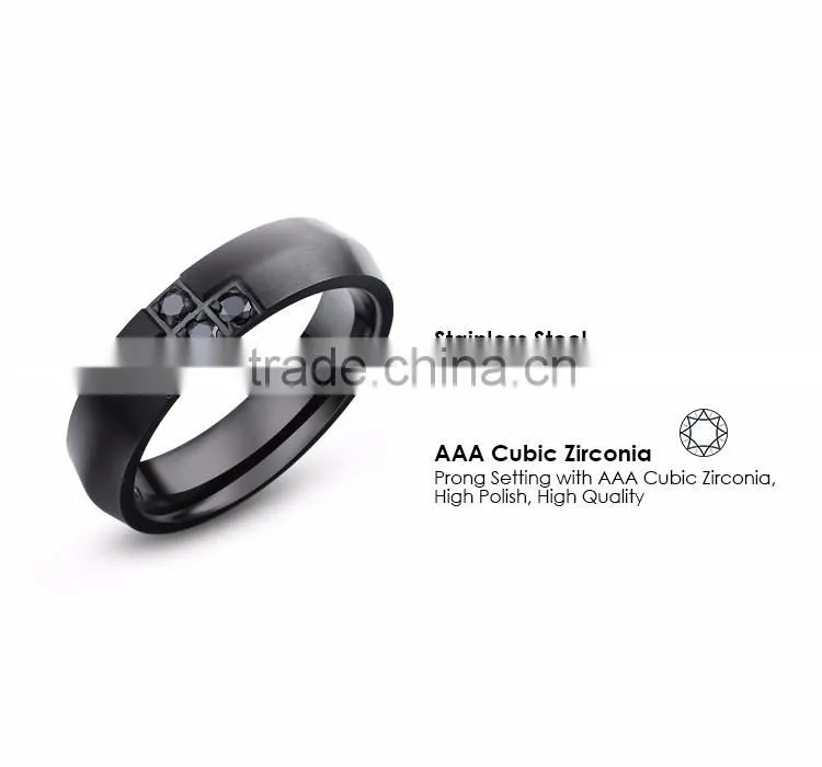 Stainless steel stone ring designs for men