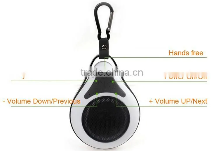 Cheap Mini Portable Bluetooth Speaker with Suction Cup Ourdoor Speaker, Sport Speaker