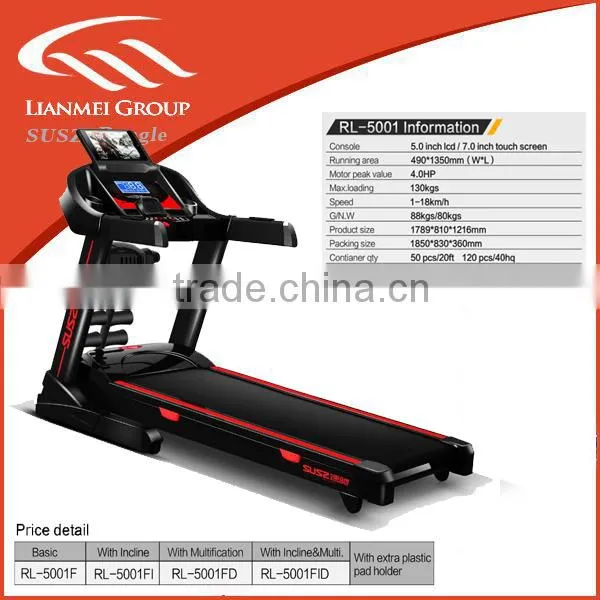 home use motorized treadmill with massage and twister with wifi pad