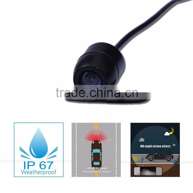 Hot sell small size rear backup camera with 170 degree viewing angle