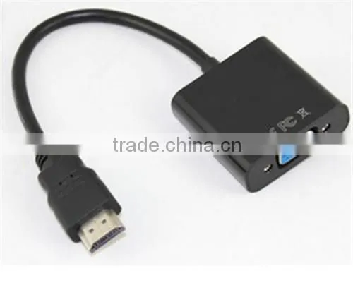 HDMIMale to VGA With Audio HD Video Cable Converter Adapter 1080p Top quality cabletolink