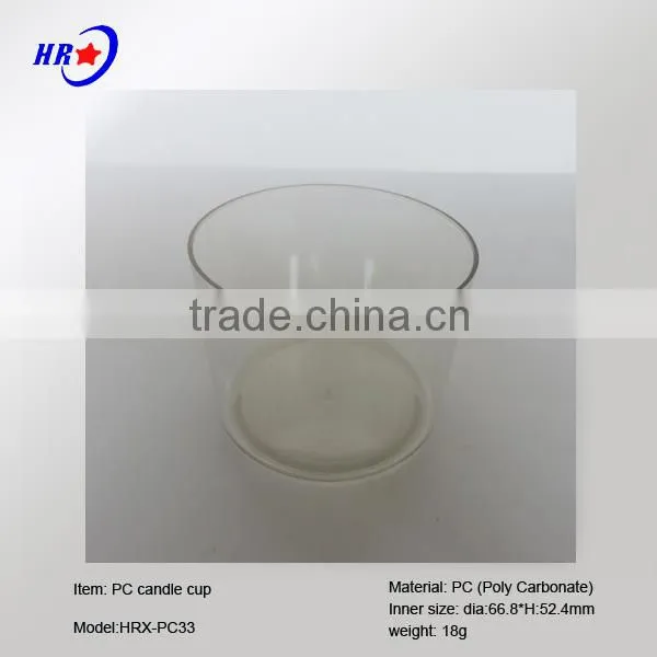 HRX-PC33 TRANSPARENT PC CUP OF TEALIAGHT CANDLE