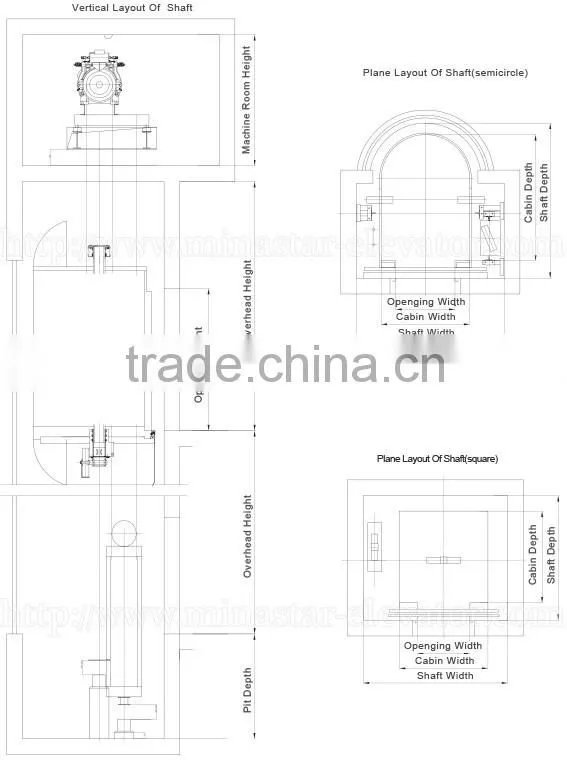 China safely observation elevator stainless steel observation elevator