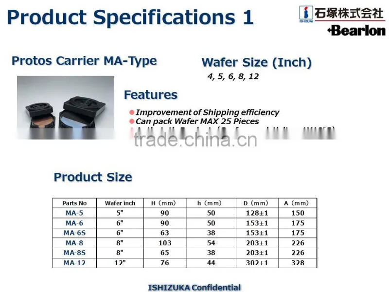 Safe and Durable wafer tray for Semiconductor , Safety, Compact, Cost-effective
