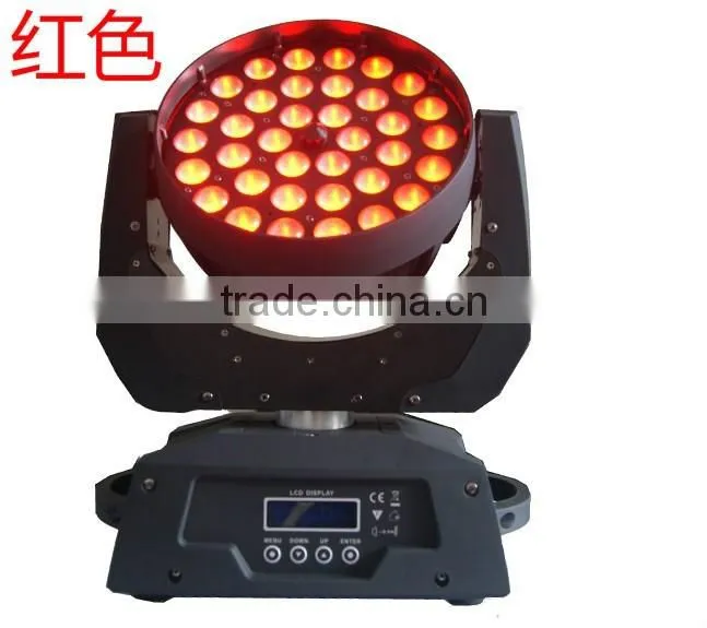 rgbw zoom 36x10w 4in1 led moving head wash light IP20 led zoom moving head light