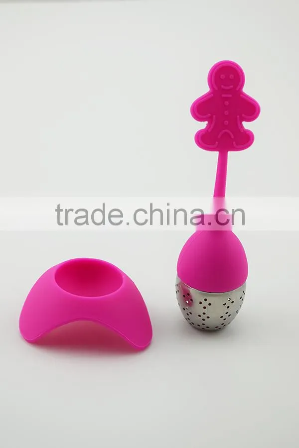 Man shape tea tools Silicone stretchy tea ball infusers