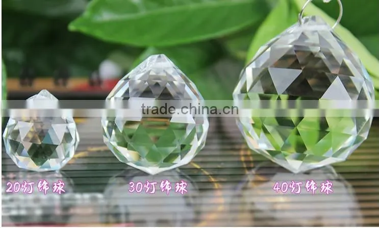 40mm design crystal pear bead for curtain