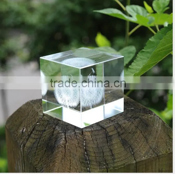 5*5*8cm qualified cube for laser engraved