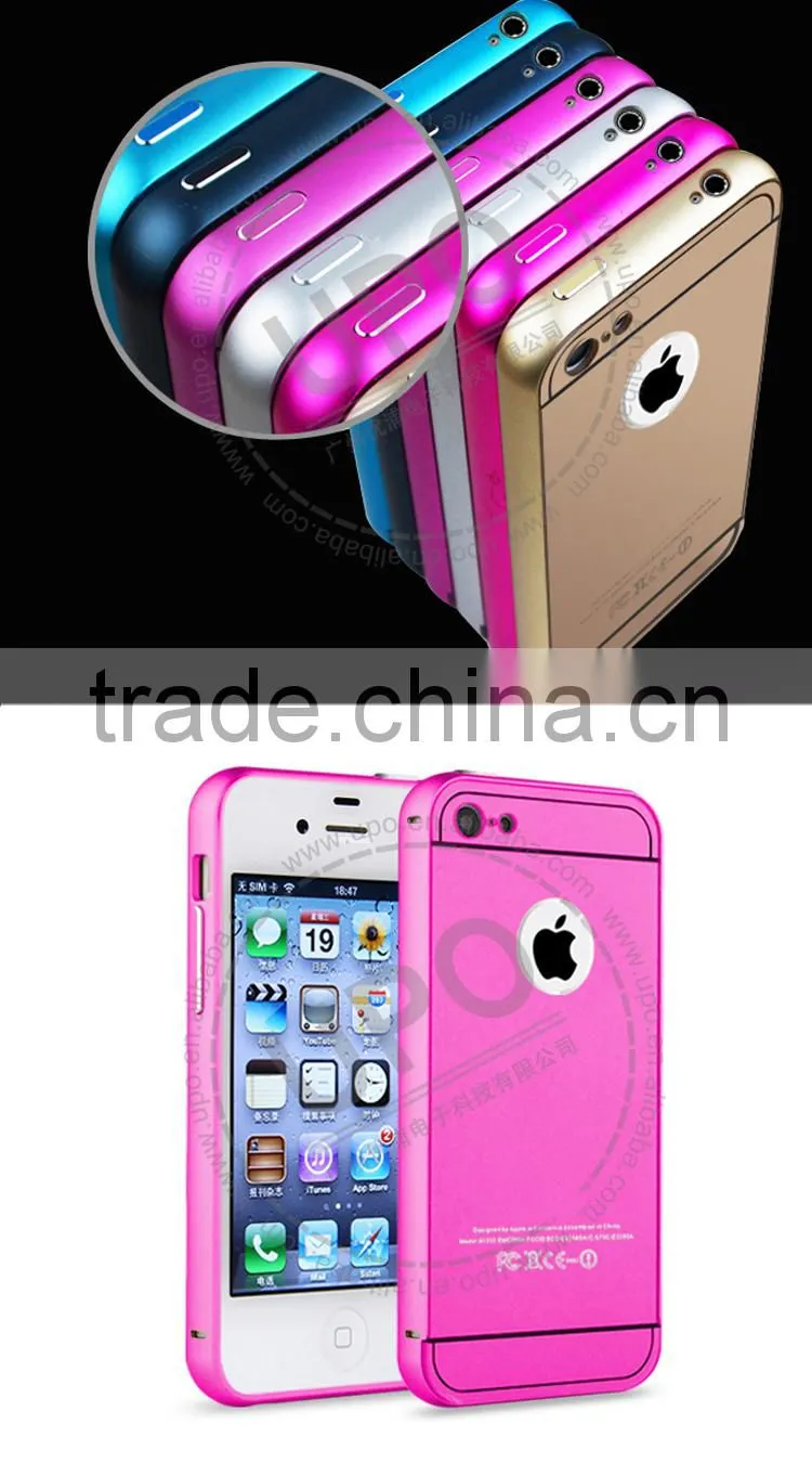 Ultra-thin Shockproof Aluminum Metal Bumper Case for iphone 4s, mobile cover for iphone 4s
