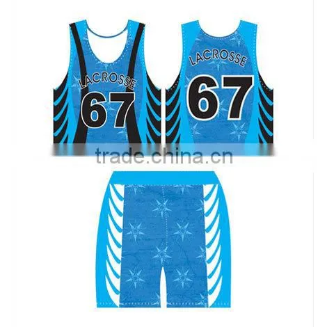 Sublimated Reversible Lacrosse Pinnies Professional Lacrosse Uniform