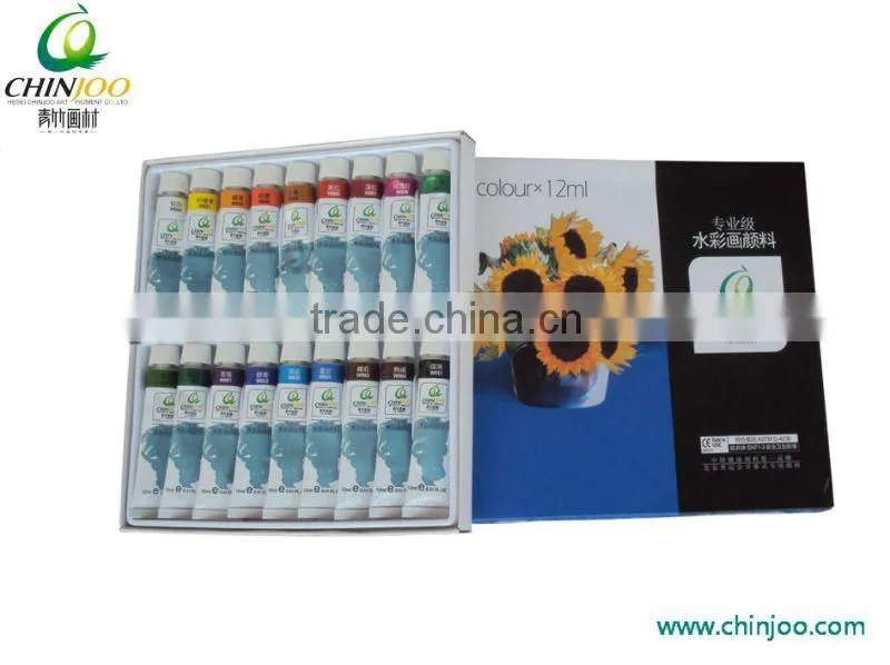 water color 18color aluminum tube