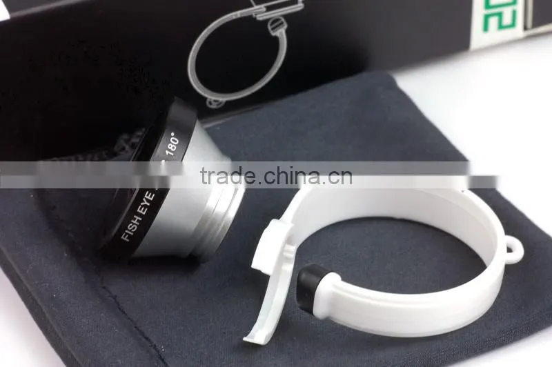 180 degree fisheye lens /Macro lens/ 0.67X Wide angle lens 3 in 1 lens for smart phone lenses