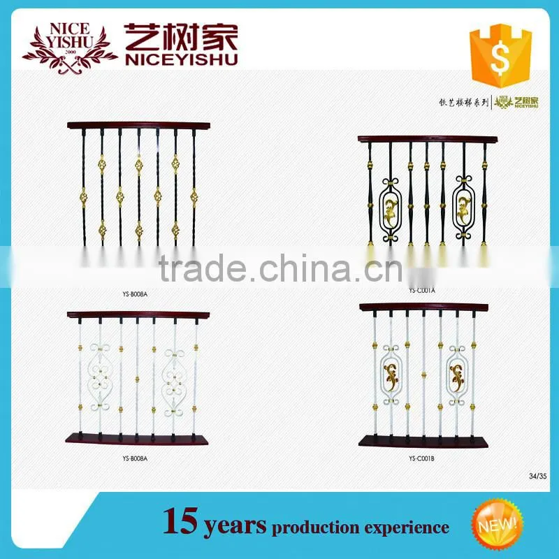 Alibaba wholesale outdoor wrought iron stair railing, balustrade, iron baluster with good price
