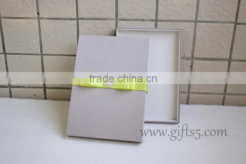 Custom Handmade Luxury wedding invitation box with ribbon