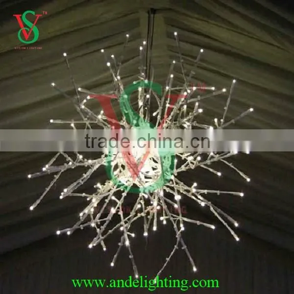 2016 new design shopping mall decoration hanging ball light for sale