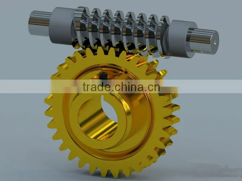 Precision hardened worm gear set with large torque