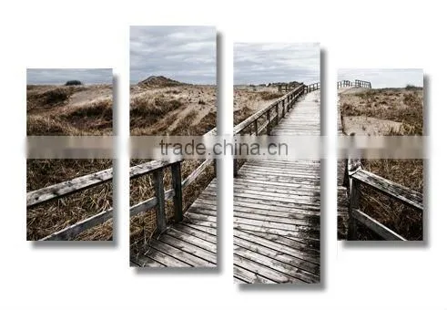 Hot ! road wall art fabric painting designs