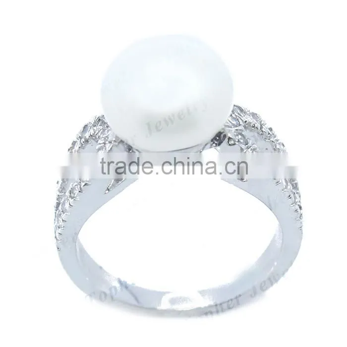 925 sterling silver jewelry wholesale pearl engagement ring