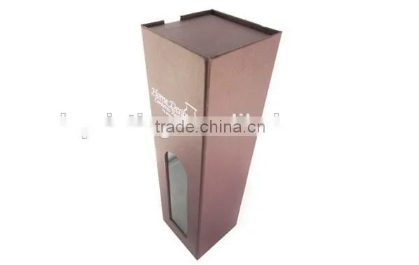 hot sale high quality custom wine bottle storage case with different colors and window made in shanghai