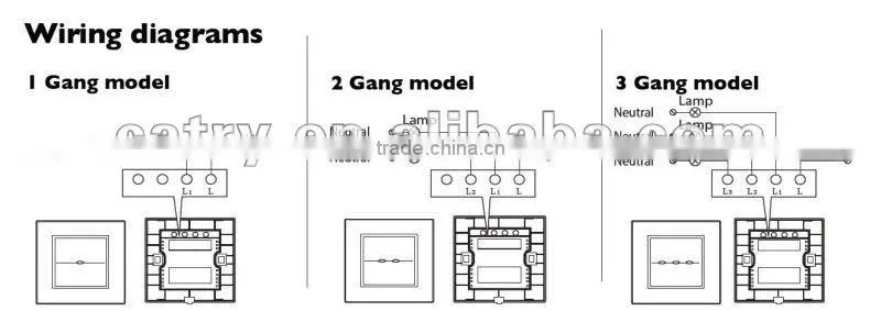 1 GANG TOUCH AND REMOTE SWITCH, SMART WIRELESS SWITCH