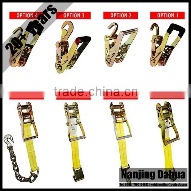 Since 1993 ratchet tensioner 5 Tonne Ratchet Lashing Strap (Claw Hook) EN 12195 CE GS TUV ISO