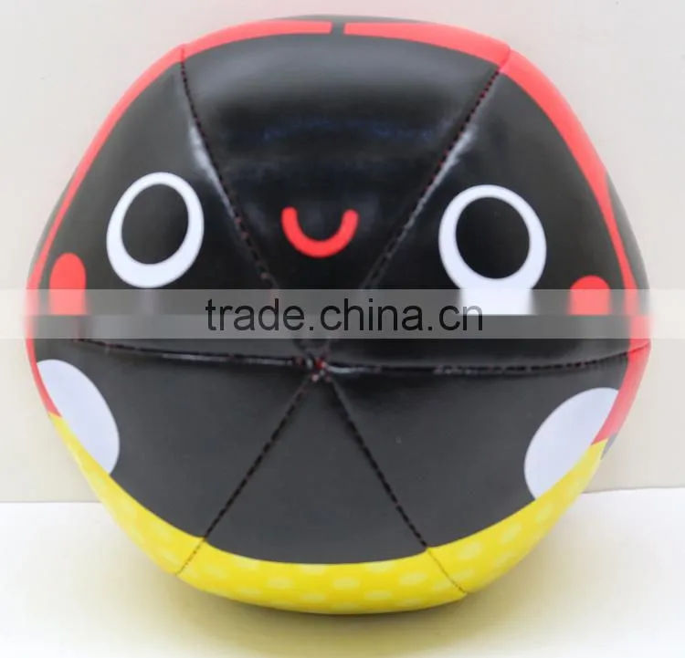 Whole toy of cotton stuffed soft toy ball with OEM design pattern