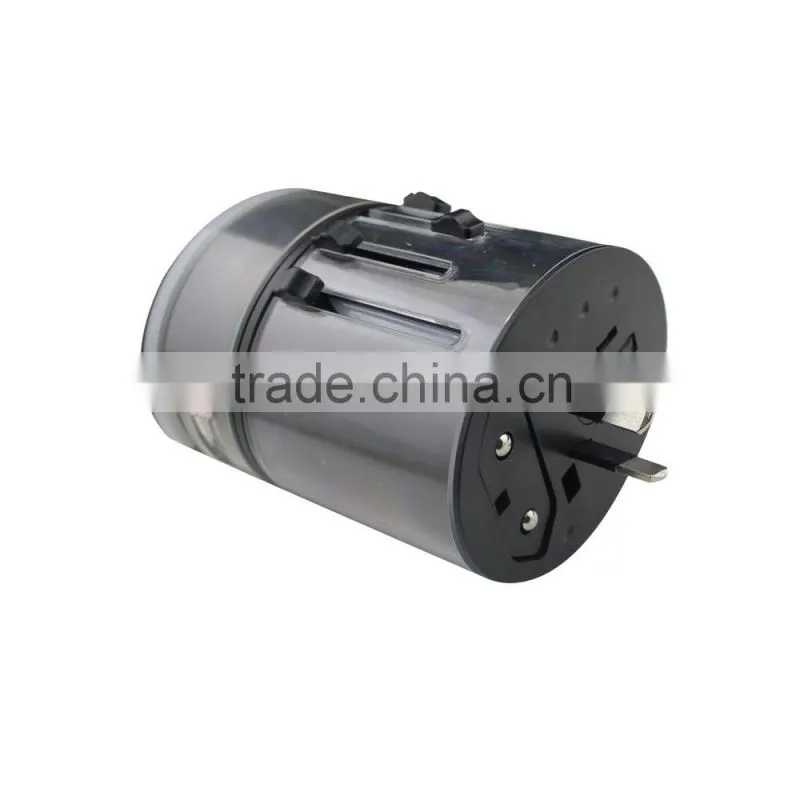 Double USB travel adapter and converter