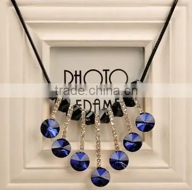 European and American fashion necklace alloy exaggerated fashion brief paragraph sweater chain necklace