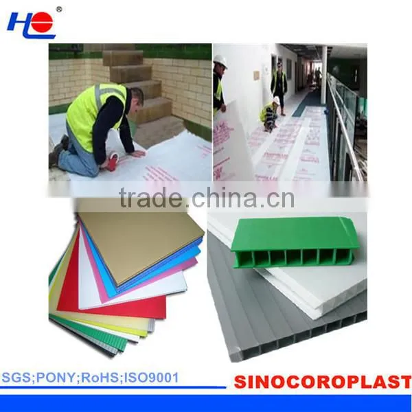 non-corrosive and chemical resistance correx fluted pp sheet/board