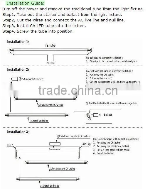 Hot Sale 2 Years Warranty 1500mm T5 LED Tube Light Tube5 Lights