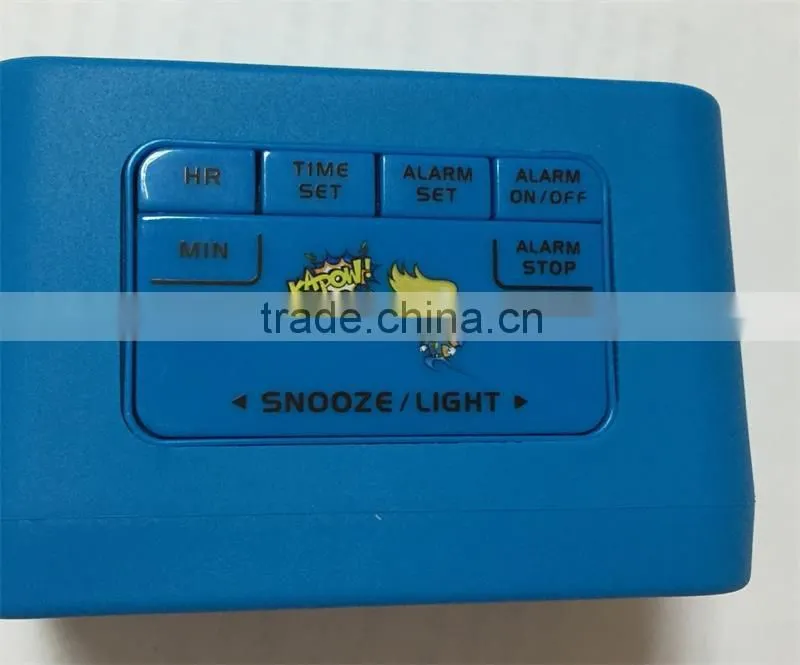 1688 clock movements silicone alarm clock for home decor