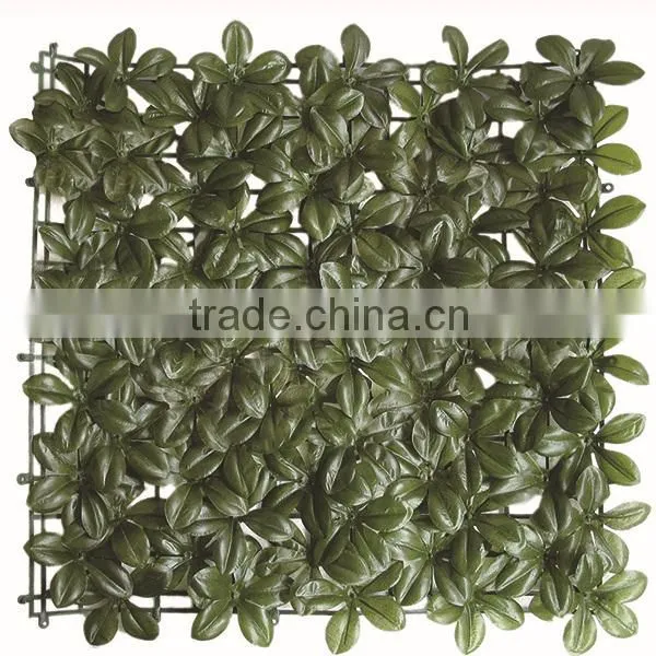 Faux pittosporum polyester material artificial green fence