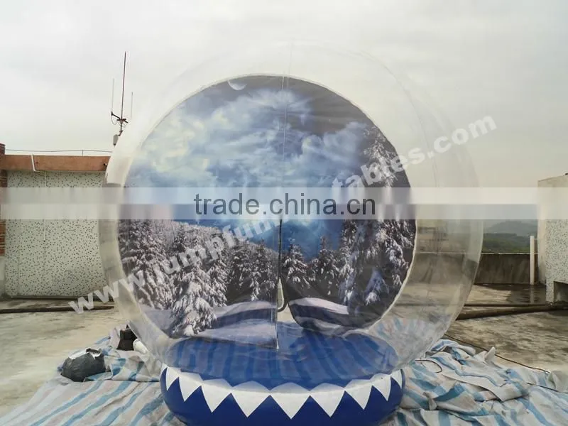 Transparent PVC Inflatable Snow Balloon/Inflatable PVC Globe for advertising show