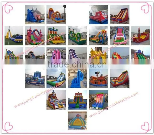 inflatable wet slide jungle, waterslide inflatable JFIS-1196