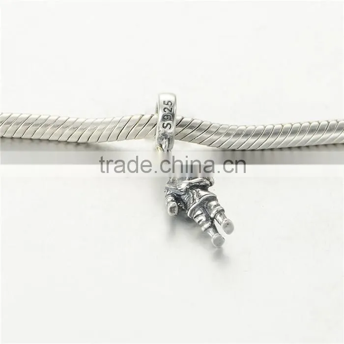 Accient Solider Metal Charms European Charm Bracelet Necklace 100% Real 925 Sterling Silver S197 Best Gifts For You Or Friends