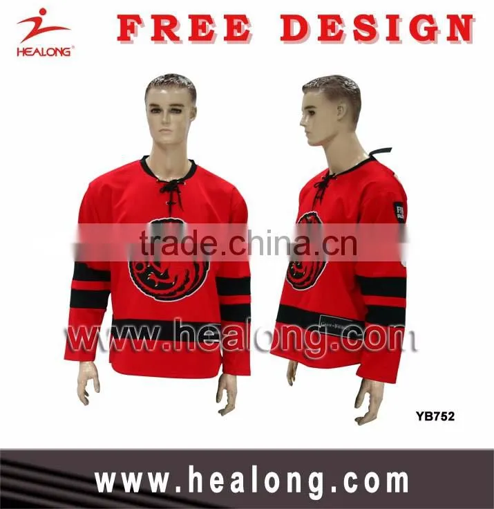 Mens Hot Custom Embroidery Logo Unique International Ice Hockey Jersey Shirt Wear