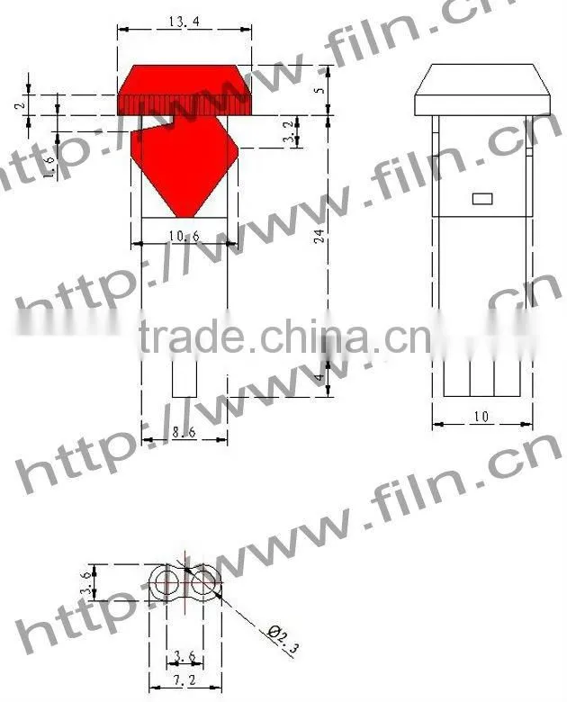 FL1-NEW new type blue color led signal lamp 12V with RoHs wire